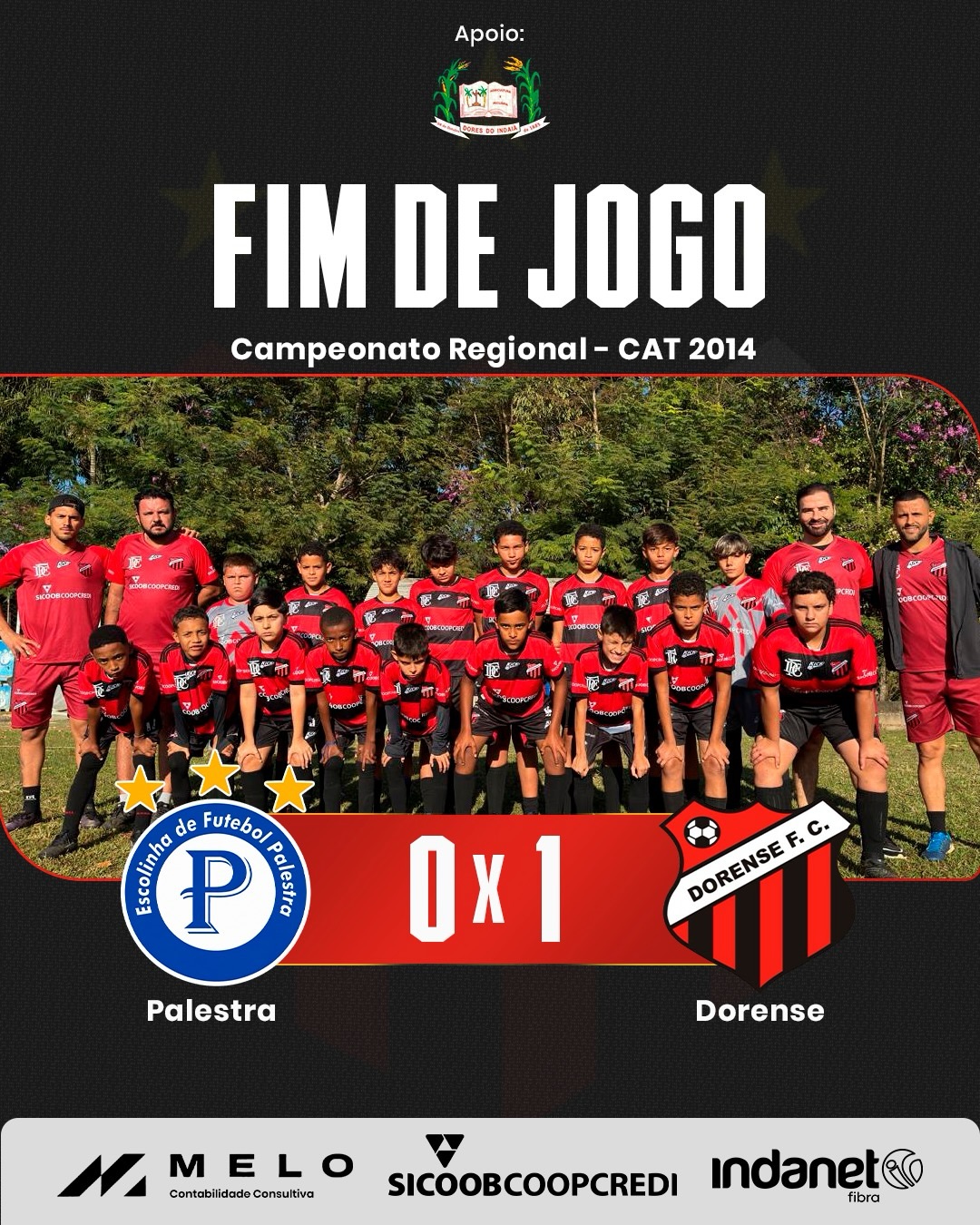 7ª Rodada Regional de Luz - contra Palestra (Lagoa da Prata) - categoria 2014