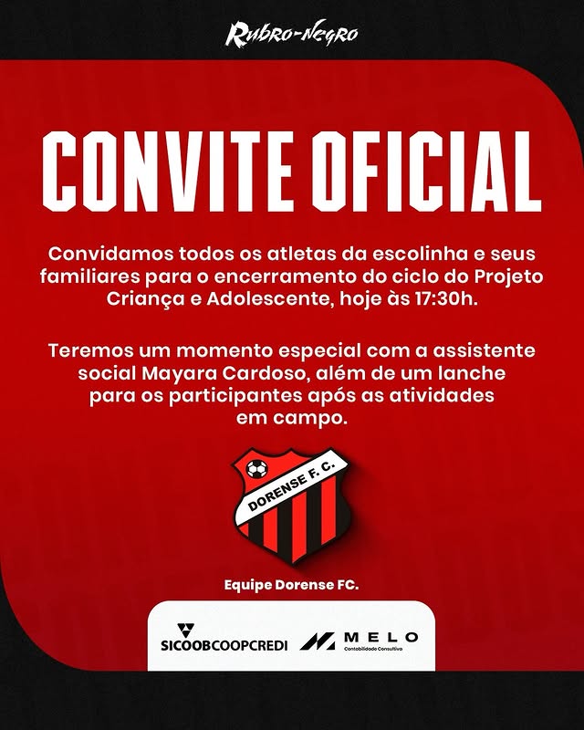 Convite: Encerramento do Ciclo Projeto Criança e Adolescente