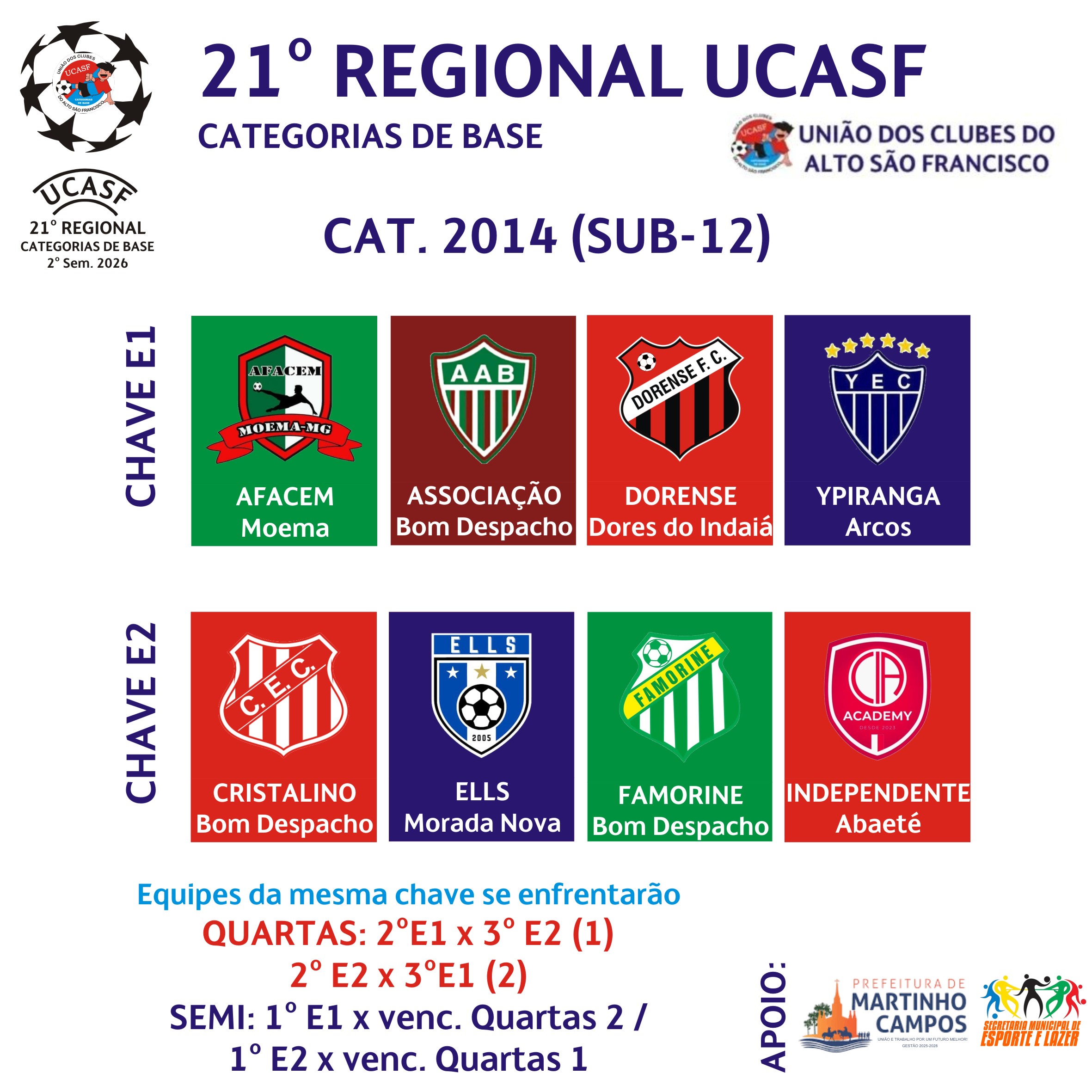 Escolinha do Dorense confirmada no 21º Regional UCASF — foto 1