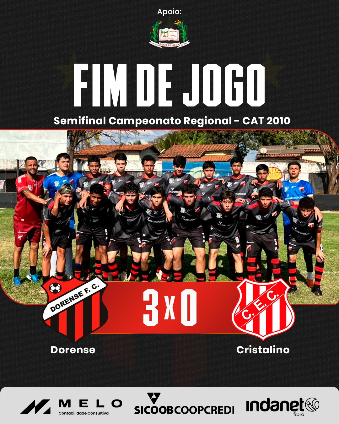 Semi-Final Regional de Luz - contra Cristalino (Bom Despacho) - categoria 2010