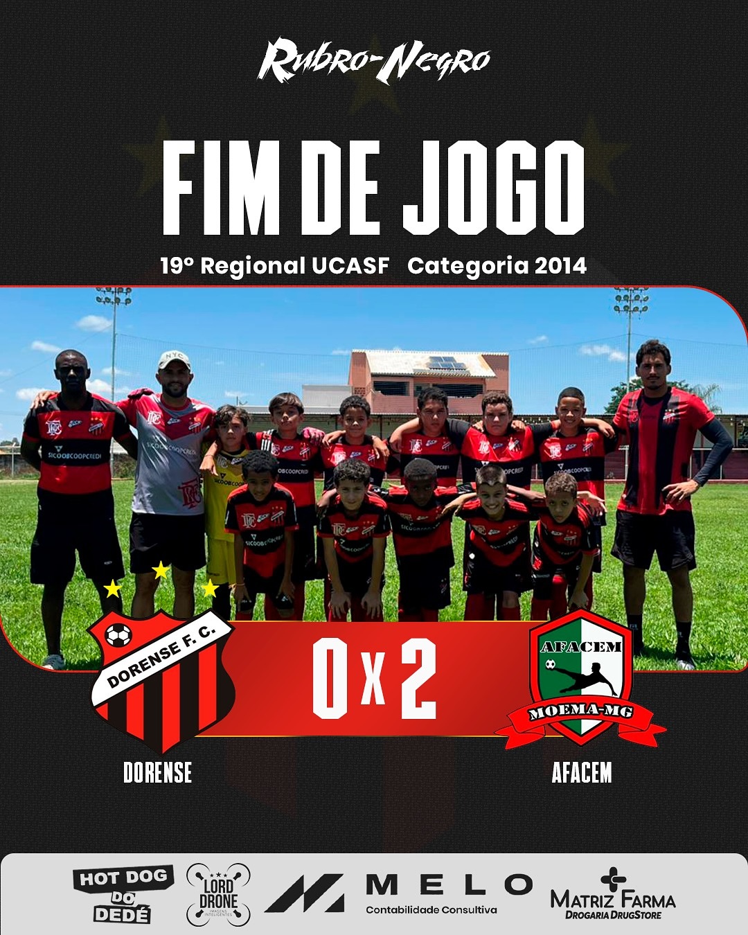 9ª Rodada 19º Regional UCASF - contra AFACEM (Moema) - categorias 2014 e 2010
